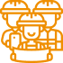 Contractor answering service icon